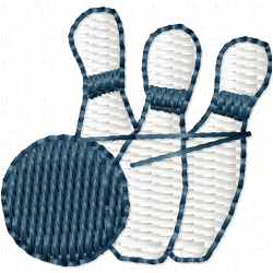 Bowling Embroidery Design 6 Bowling Embroidery Design 6